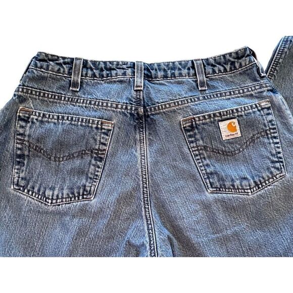 Vintage Carhartt Red Flannel Lined Jeans Men's Size B21DST? W32? - See Desc! - Picture 5 of 16